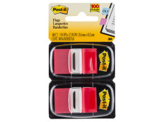 Post-It 25 x 43mm 680-RD2 Flags Red 100 Sheet