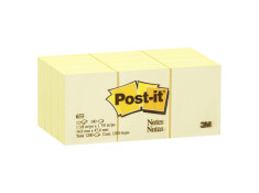 Post-It 35 x 48mm 653 Yellow Sticky Notes