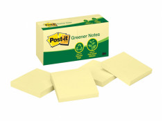 Post-It 76 x 76mm 654RP Recycled Yellow