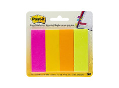 Post-It 671-4AF 22 x 73mm Bright Colours Assorted