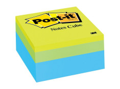 Post-It 73 x 73mm 2054-PP Brights Greenwave Cube 400 Sheet