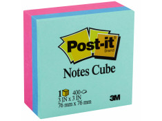 Post-It 76 x 76mm 2027-RCR Vibrant Cube 400 Sheet