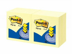 Post-It R330-YW 73 x 73mm Yellow Pop-Up Refill 12 Pk