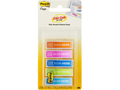 Post-It 684-SH Sign Here 12mm x 43mm Assorted Colour