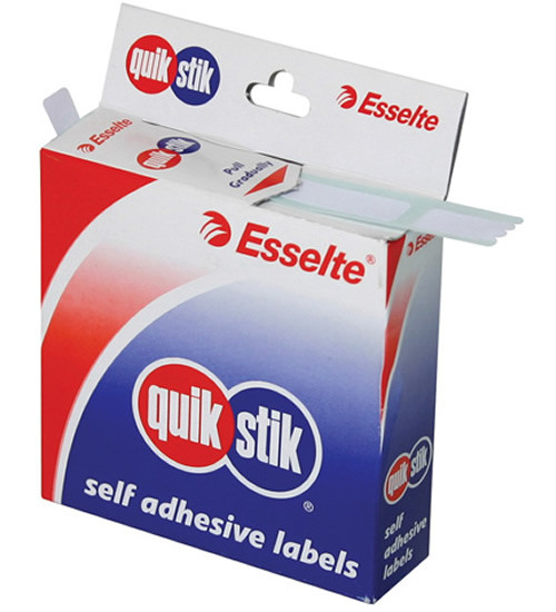 Quik Stik 19 x 63mm White Self-Adhesive Labels {printers} Toner Cartridges - Lowest Prices or ...
