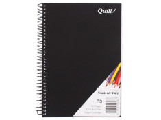 Quill A5 Spiral Black Cover 60Lf
