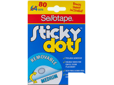 Sellotape Removable 80 Sticky Dots