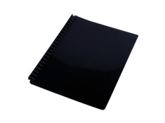 Sovereign A4 Refillable Gloss Black 20 Pages Display Book