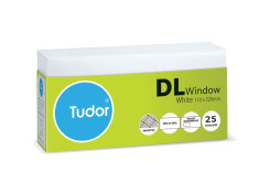 Tudor DL White Window Face Peel and Seal Secretive Lined 110 x 220mm