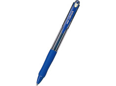 UNI Laknock Retractable Broad Blue Pen
