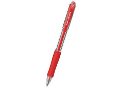 UNI Laknock Retractable Fine Red Pen