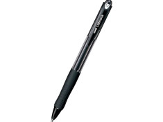 UNI Laknock Retractable Medium Black Pen