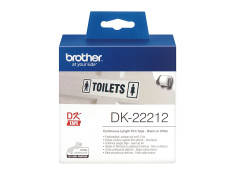 Brother DK-22212 62mm x 15.24m Continuous Adhesive White