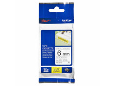 Brother TZe-S211 Black on White Strong Adhesive 6mm x 8m