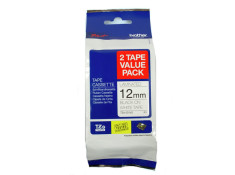 Brother TZe-231V2 Black on White Twin Pack 12mm x 8m